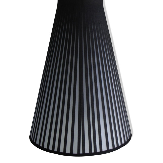 Lustre Plastique Tissu Noir 20x20x38cm