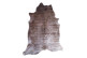 Tappeto in poliestere marrone 155x190cm