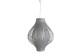 Kronleuchter Kunststoff Stoff Grau 35x35x45cm