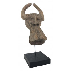 Sculpture Viking Bois Marron 28x35x60cm