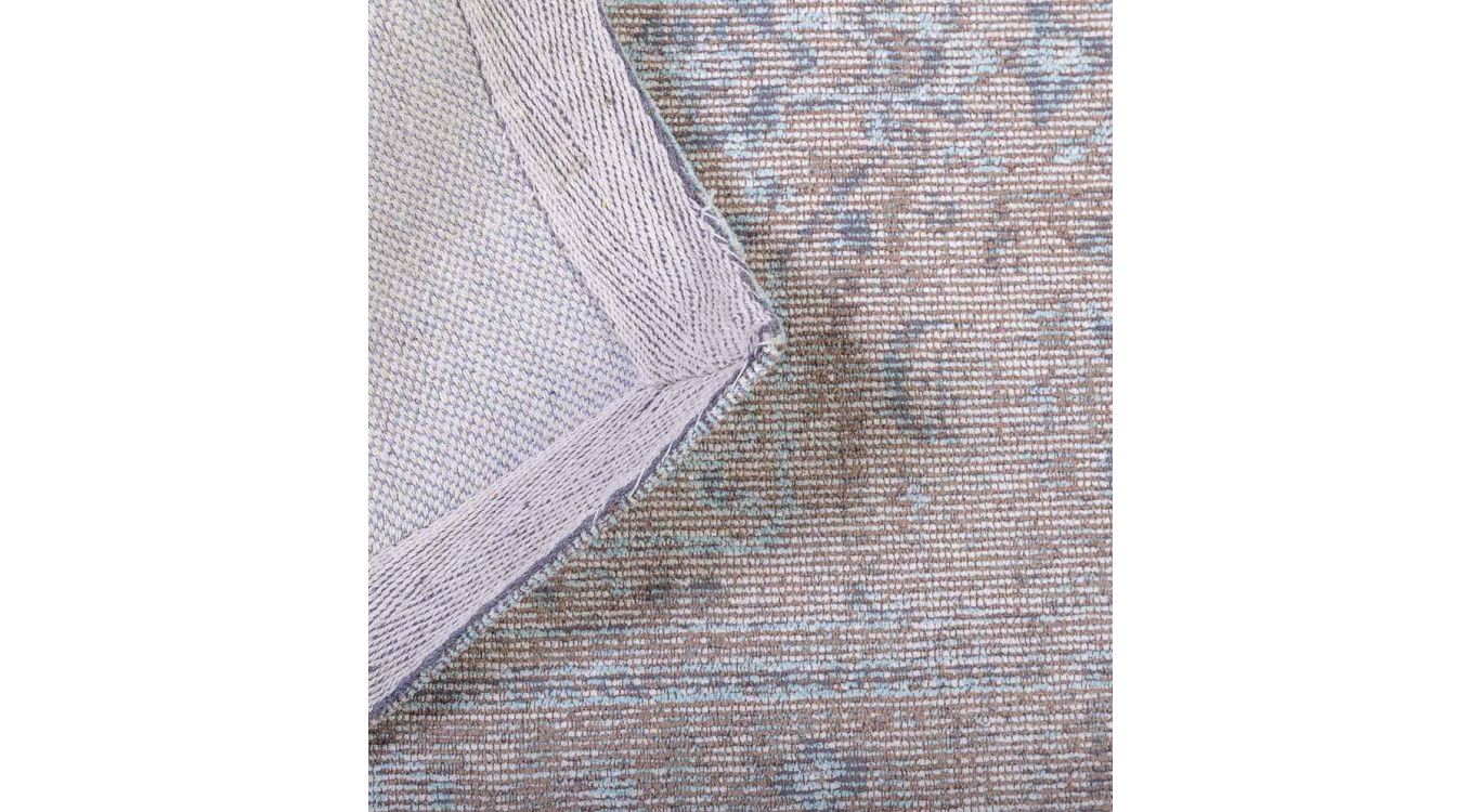 Tapis Coton Polyester Marron 60x120cm