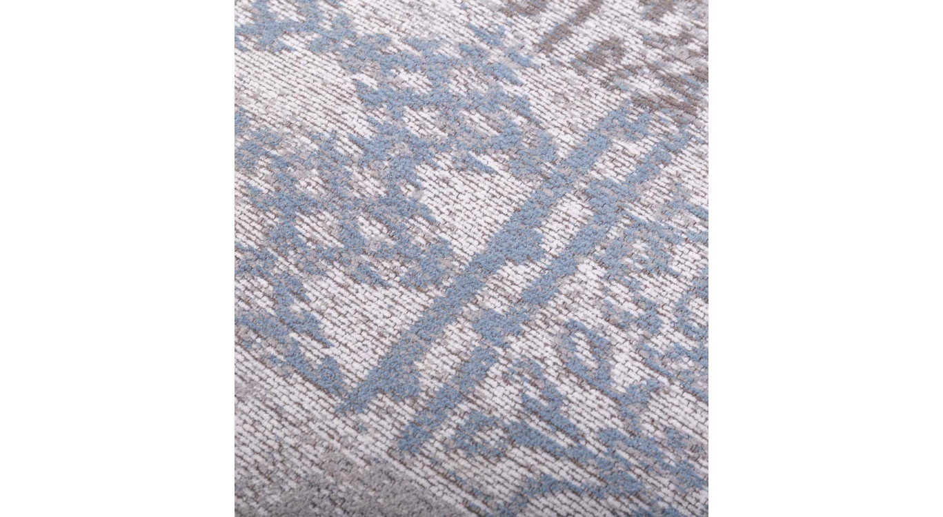 Tapis Coton Polyester Gris 60x120cm