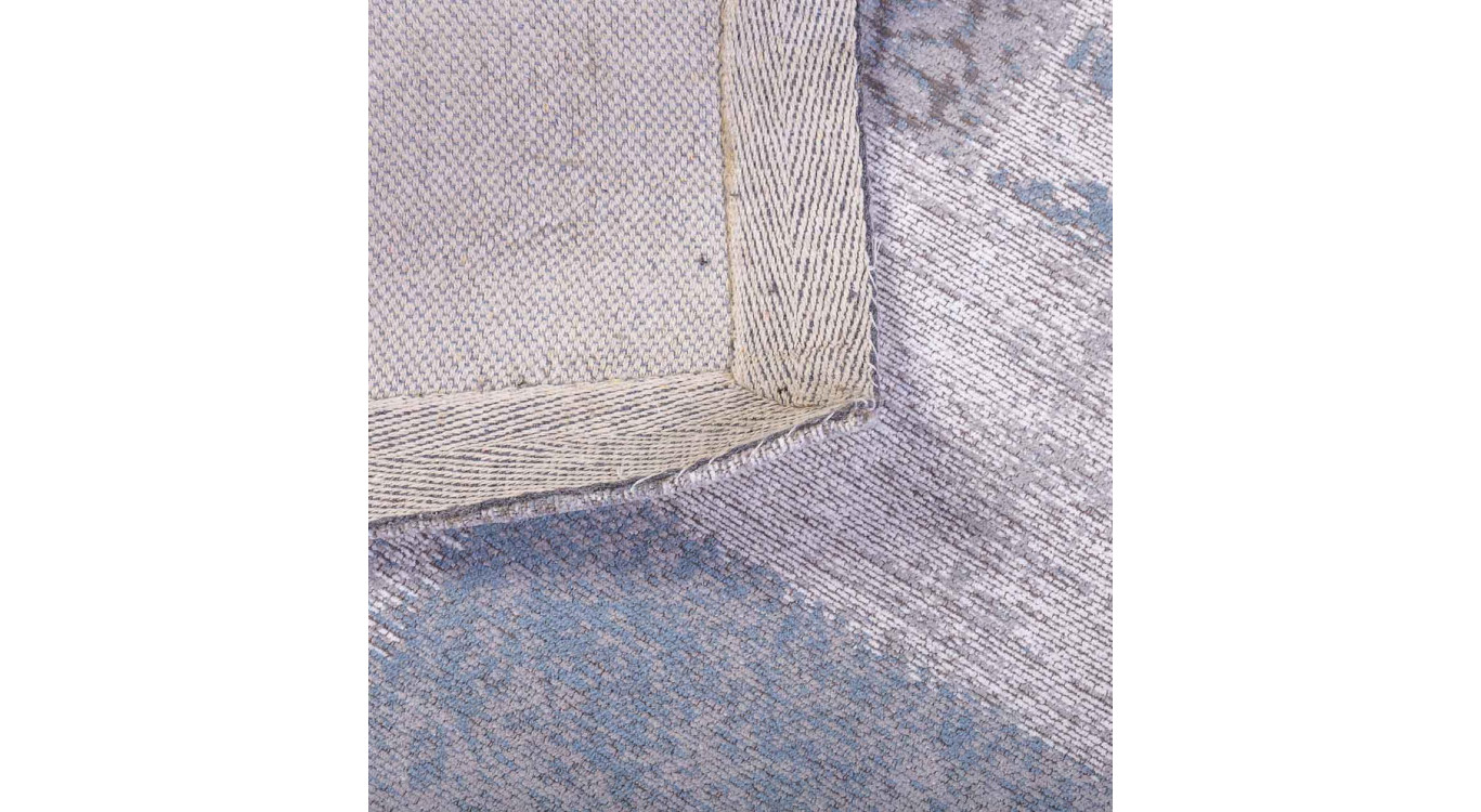 Tapis Coton Polyester Gris 60x120cm