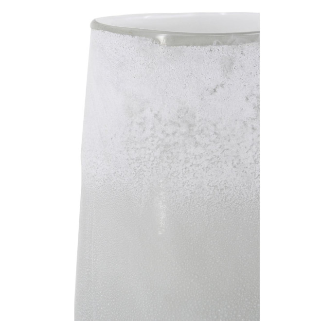 Vase Verre Blanc 20x20x33cm
