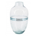 Vase Glas Blau 20x20x32cm