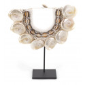 Sculture Necklace Shells Rope Natural Iron 30x8x30cm