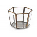 Caja de cristal Bronce 11x9x8cm