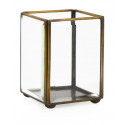 Dose Glas Bronze Bronze 8x8x10cm