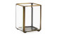 Caja de cristal Bronce 8x8x10cm