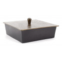 Aluminium Box Black 23x23x10cm