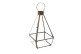 Lanterna in vetro bronzo Bronzo 16x16x28cm
