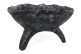 Bandeja de madera negra 28x26x16cm