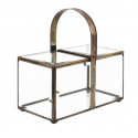 Caja de cristal Bronce 23x12x12cm