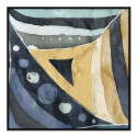 MDF-Bild Leinwand Blau 82x4.5x82cm