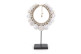 Sculpture collier coquilles corde beige