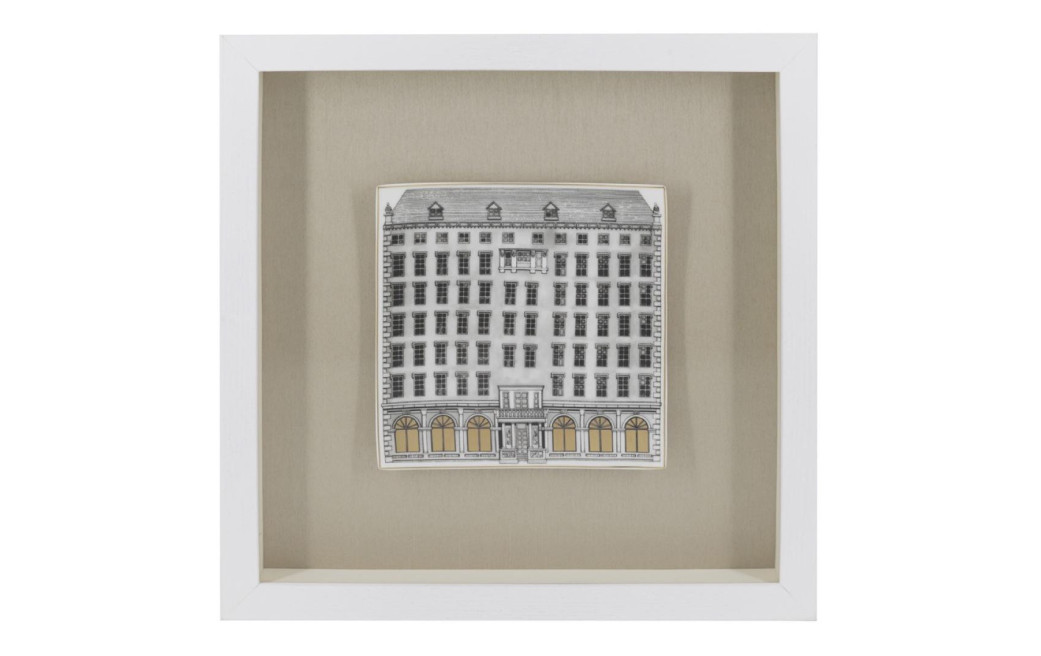 Tableau Verre Céramique Blanc 40x40cm