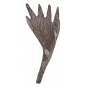 Escultura de madera marrón 25x15x65cm