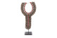 Sculture Necklace Shells Rope Brown Iron 32x8x65cm