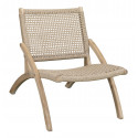 Sessel Holz Seil Braun 62x82x73cm