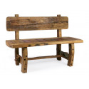 Brown Wooden Bench 130x50x90cm