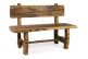 Banco de madera marrón 130x50x90cm