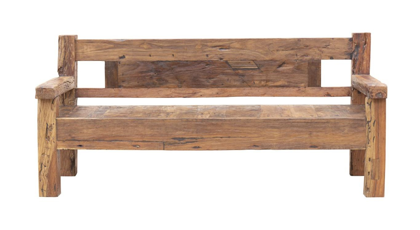 Banc Bois Marron 208x80x95cm