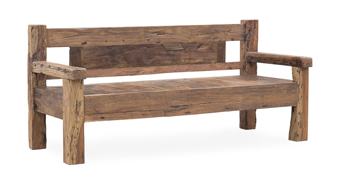 Banc Bois Marron 208x80x95cm