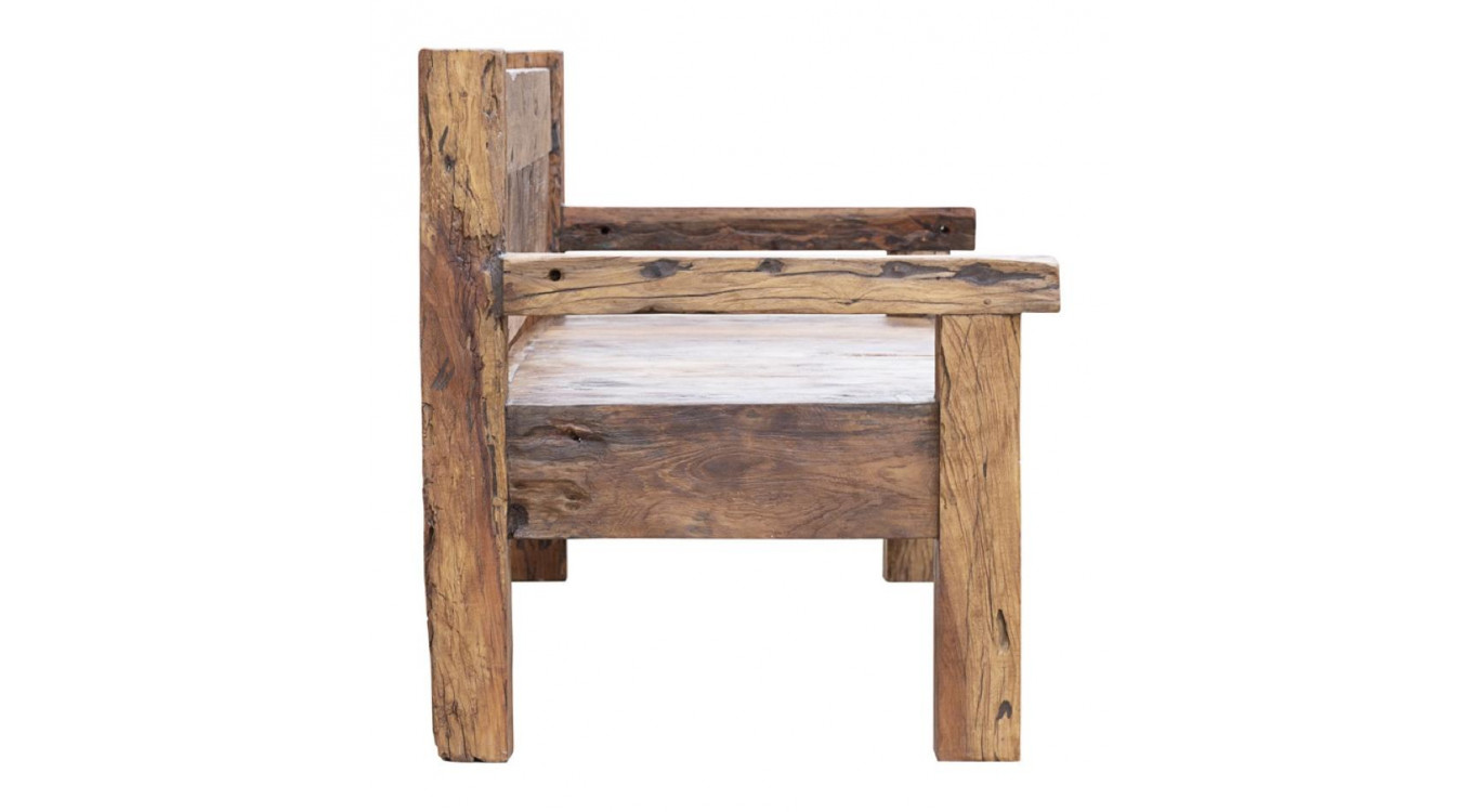 Banc Bois Marron 208x80x95cm