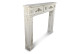 Rahmen Mantel Kamin Holz Weiß 137x20x114cm
