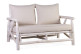 White Wooden Sofa 130x87x84cm