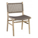 Stuhl Holz Seil Braun 50x58x88cm