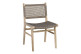 Silla de cuerda de madera marrón 50x58x88cm