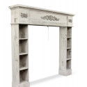 Rahmen Mantel Kamin Holz Weiß 115x20x101cm