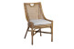 Stuhl mit Kissen Rattan Polyester Braun 56x62x90cm