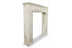 Einrahmung Mantel Kamin Holz Weiß 108.5x19.5x101.5cm