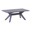 Couchtisch Holz Metall Blau 120x60x45cm