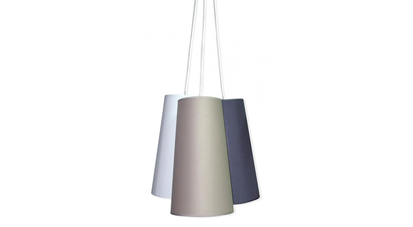 Lustre Plastique Tissu Multicolore 22x22x40cm