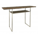 Brown Steel Wood Console 120x35x82cm