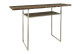 Consola de madera de acero marrón 120x35x82cm