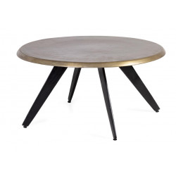 Table Basse Aluminum Bronze 80x80x37cm