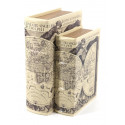 Buch Astronomicarum Kunstlederkarton Weiß 21x8x24cm