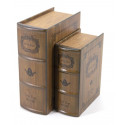 Buch Notre Dame Kunstleder Karton Braun 19x8x25cm