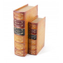 Buch Uncle Toms Cabin Orange Kunstlederkarton Braun 19x7x27cm