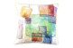 Cuscino in poliestere bianco 45x10x45cm