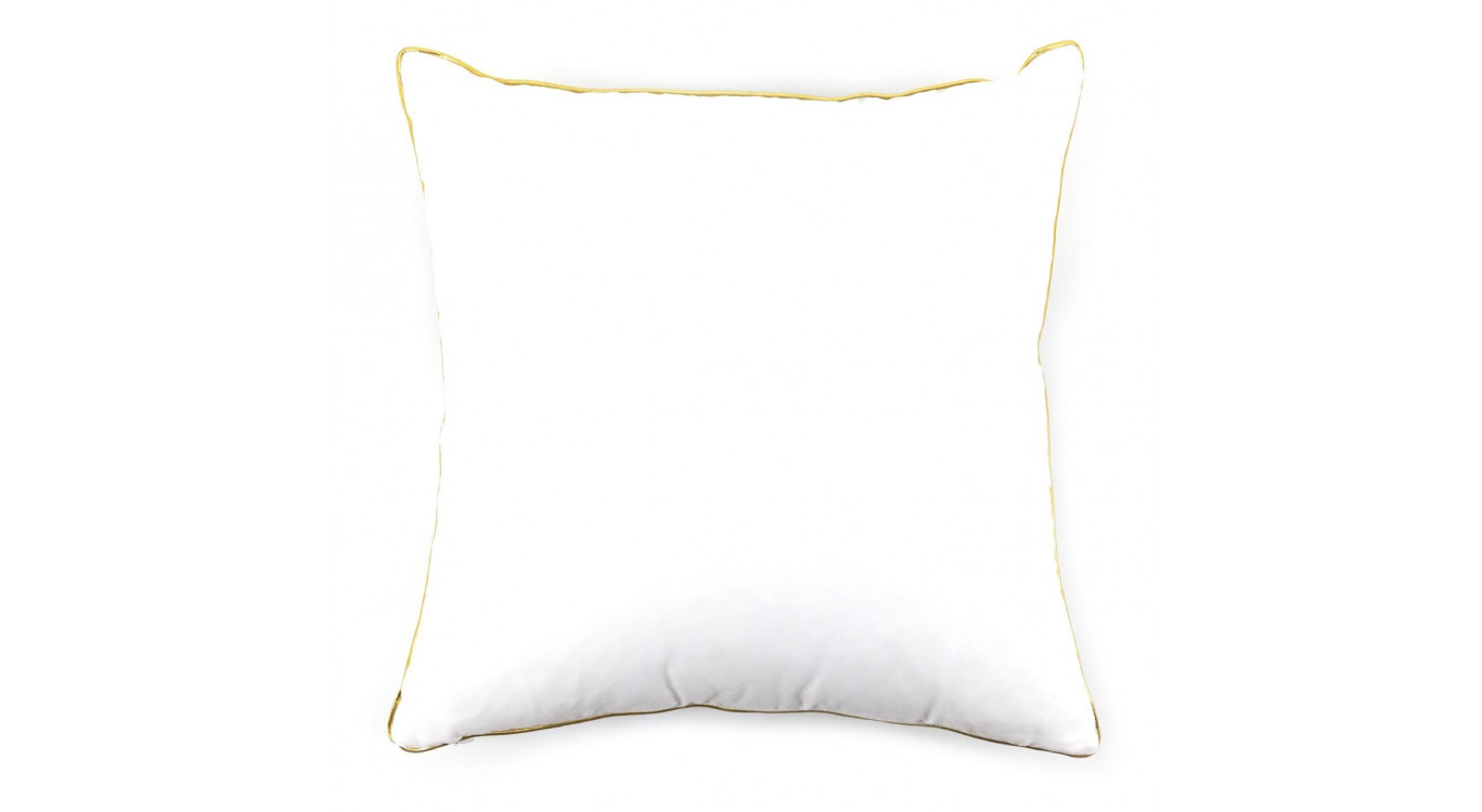 Coussin Polyester Blanc 45x10x45cm