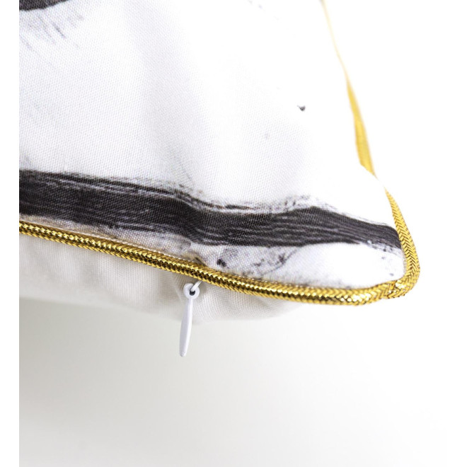 Coussin Polyester Blanc 45x10x45cm
