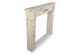 Cornice per caminetto in legno cerato bianco 115.5x20x102cm