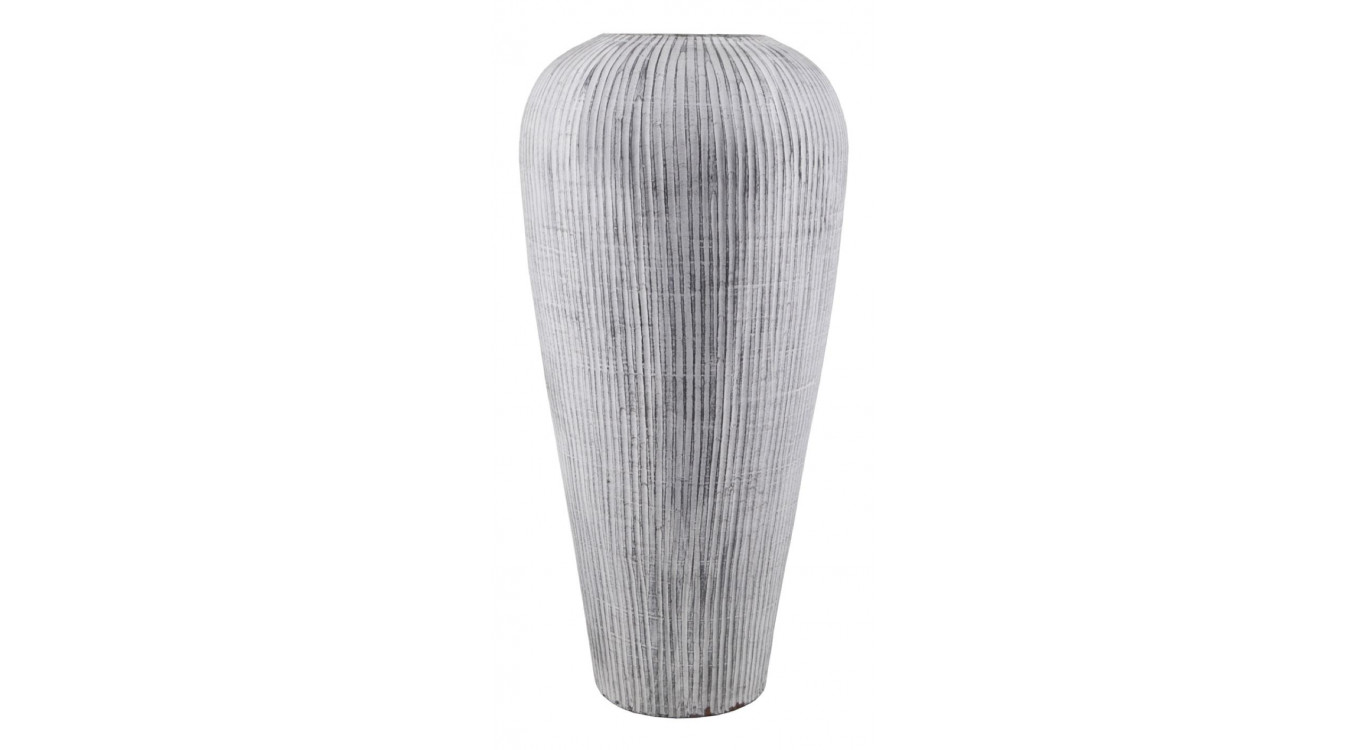 Vase TerreCuite Gris 40x40x80cm