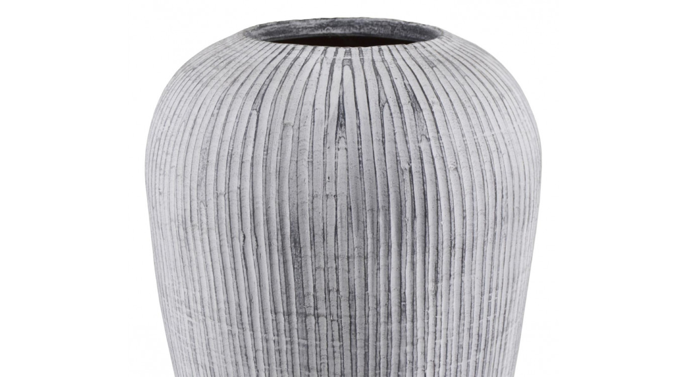 Vase TerreCuite Gris 40x40x80cm