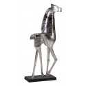Scultura per cavalli Alluminio Argento 50x23x115cm
